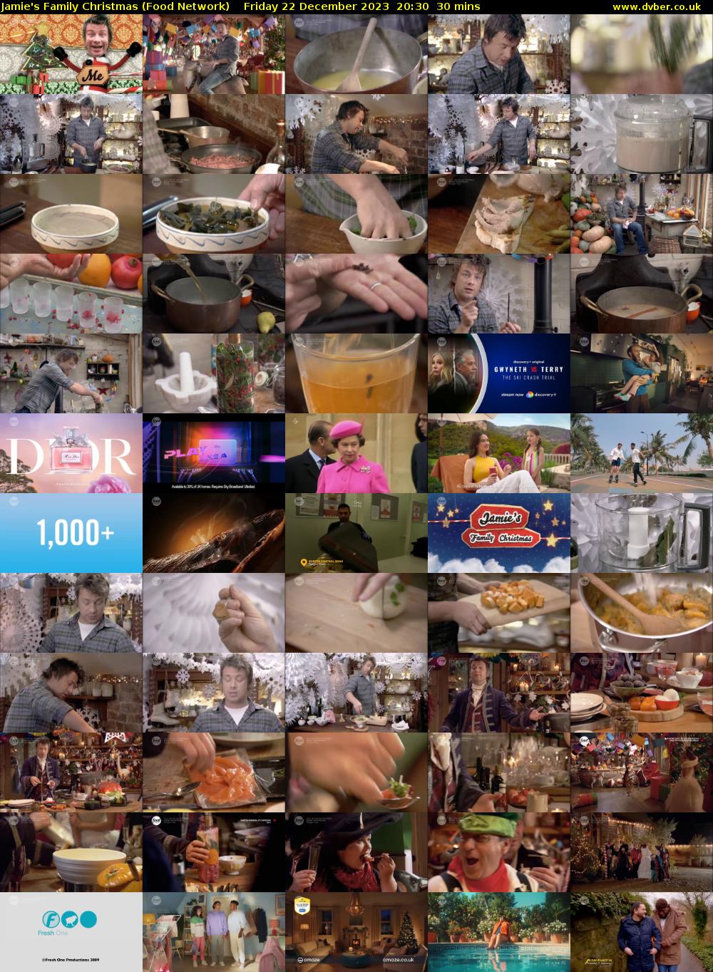 Jamie's Family Christmas (Food Network) Friday 22 December 2023 20:30 - 21:00