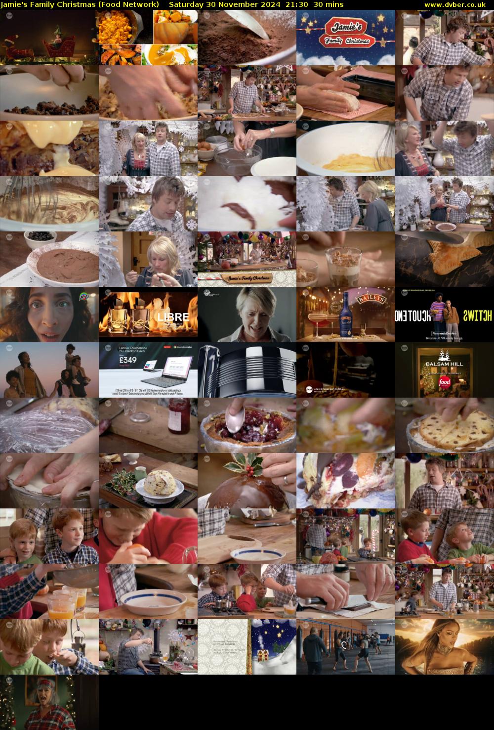 Jamie's Family Christmas (Food Network) Saturday 30 November 2024 21:30 - 22:00