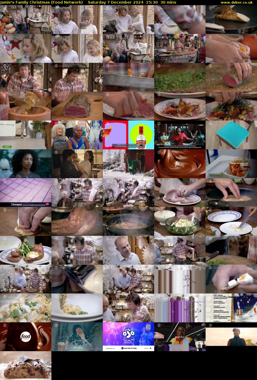 Jamie's Family Christmas (Food Network) Saturday 7 December 2024 15:30 - 16:00