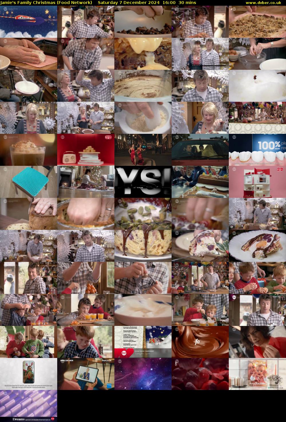 Jamie's Family Christmas (Food Network) Saturday 7 December 2024 16:00 - 16:30