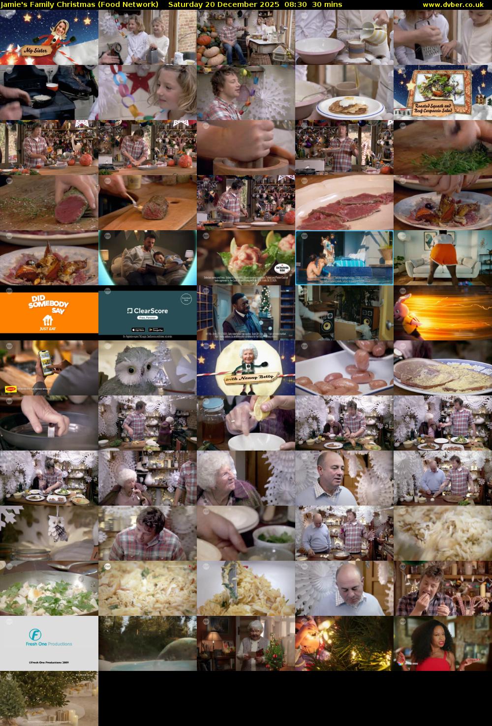 Jamie's Family Christmas (Food Network) Saturday 20 December 2025 08:30 - 09:00
