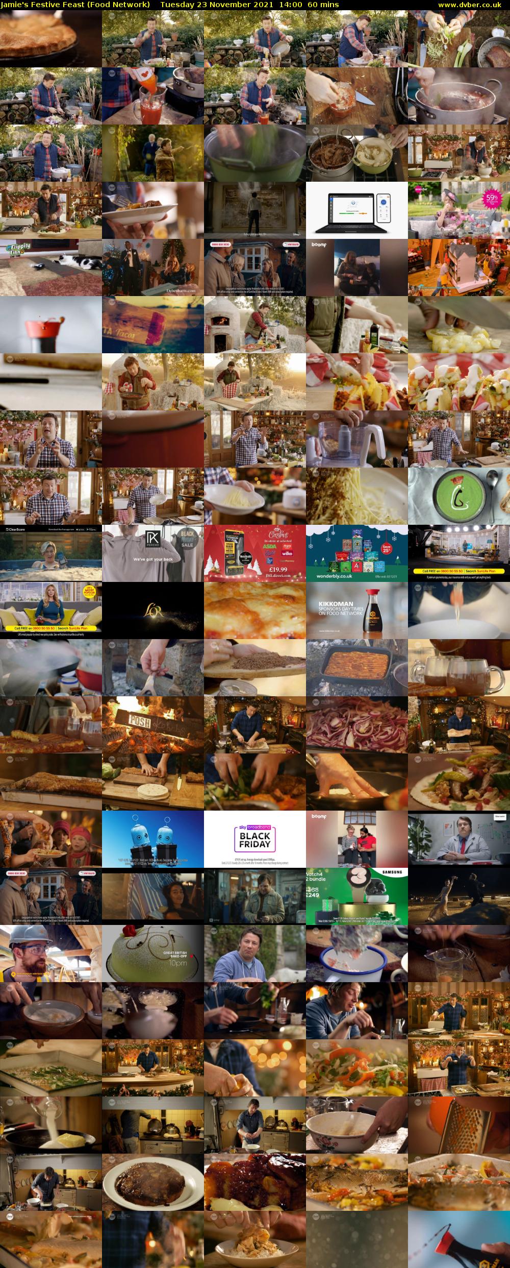 Jamie's Festive Feast (Food Network) Tuesday 23 November 2021 14:00 - 15:00