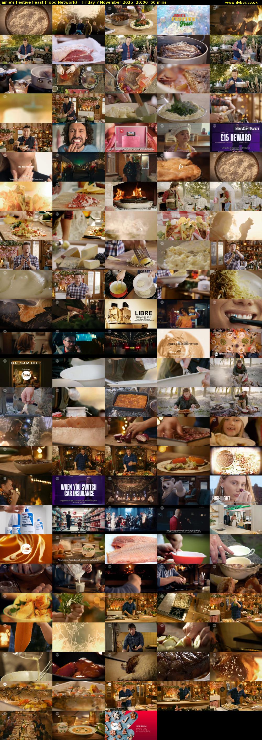 Jamie's Festive Feast (Food Network) Friday 7 November 2025 20:00 - 21:00