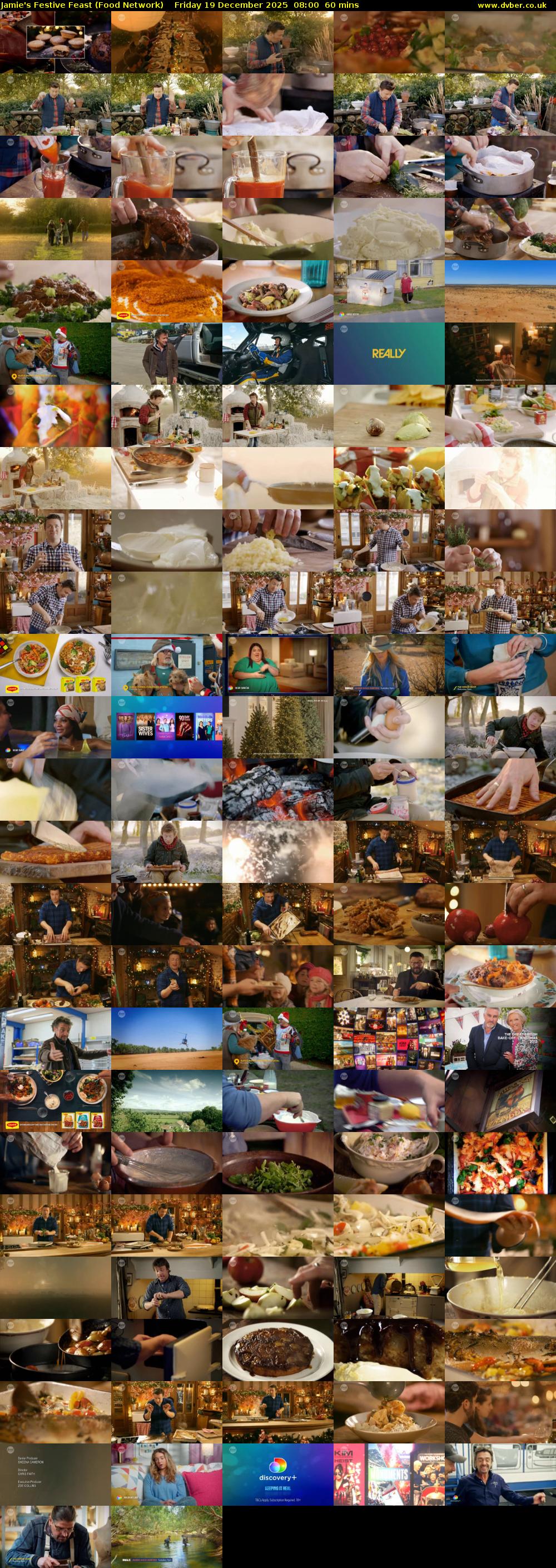 Jamie's Festive Feast (Food Network) Friday 19 December 2025 08:00 - 09:00