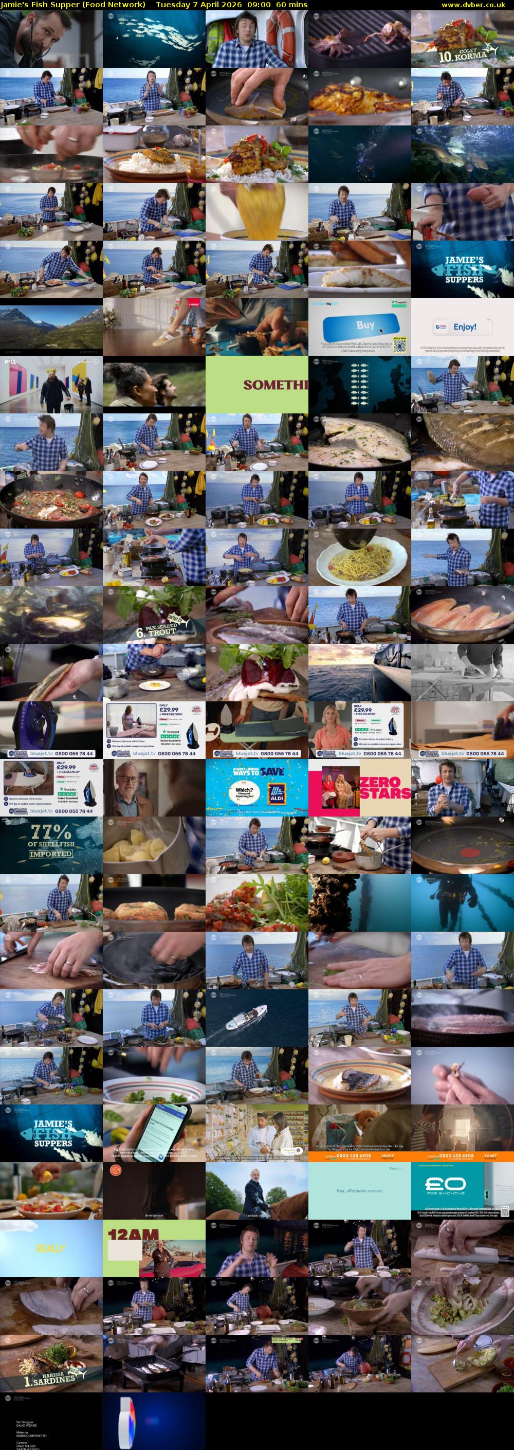 Jamie's Fish Supper (Food Network) Tuesday 7 April 2026 09:00 - 10:00