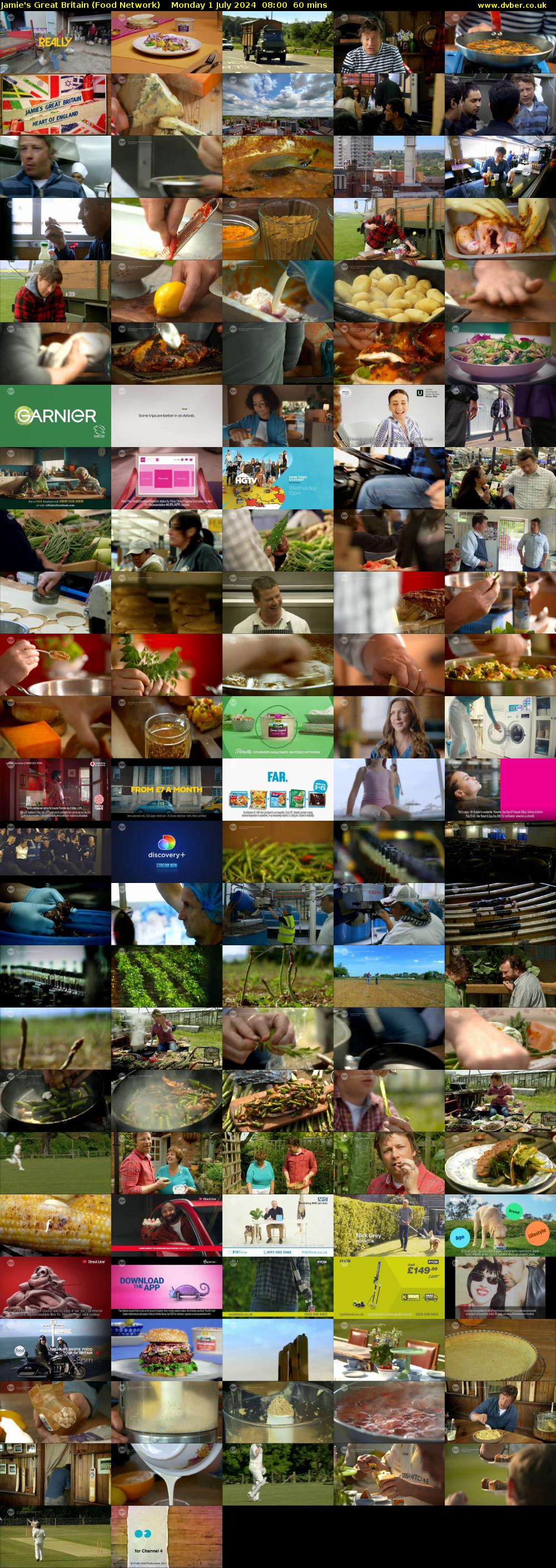 Jamie's Great Britain (Food Network) Monday 1 July 2024 08:00 - 09:00