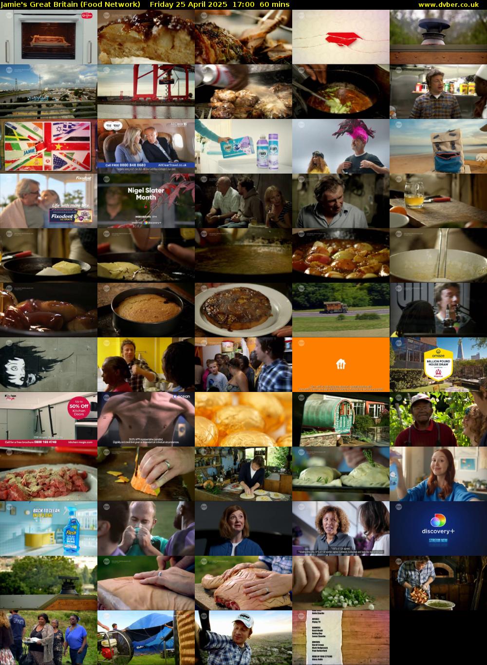 Jamie's Great Britain (Food Network) Friday 25 April 2025 17:00 - 18:00