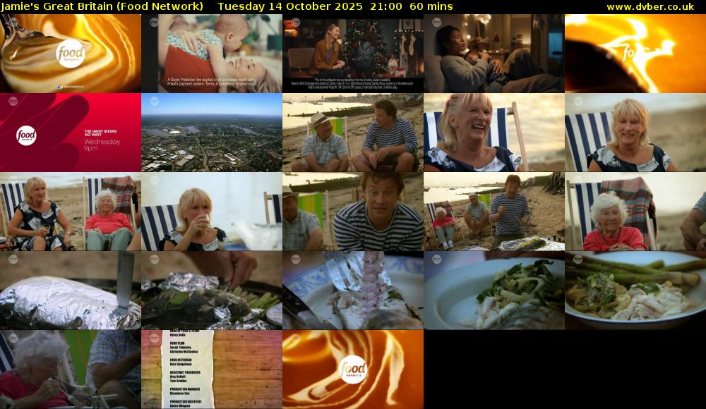 Jamie's Great Britain (Food Network) Tuesday 14 October 2025 21:00 - 22:00