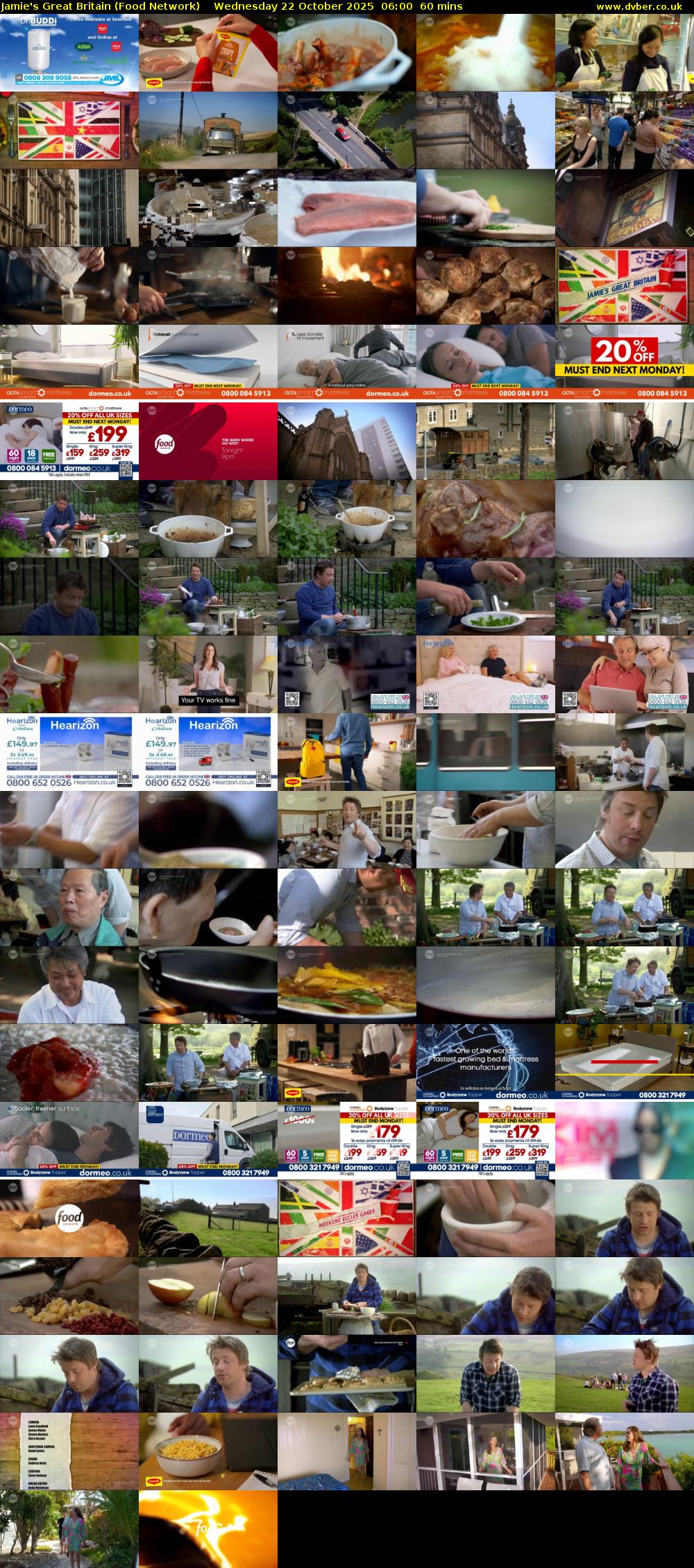 Jamie's Great Britain (Food Network) Wednesday 22 October 2025 06:00 - 07:00