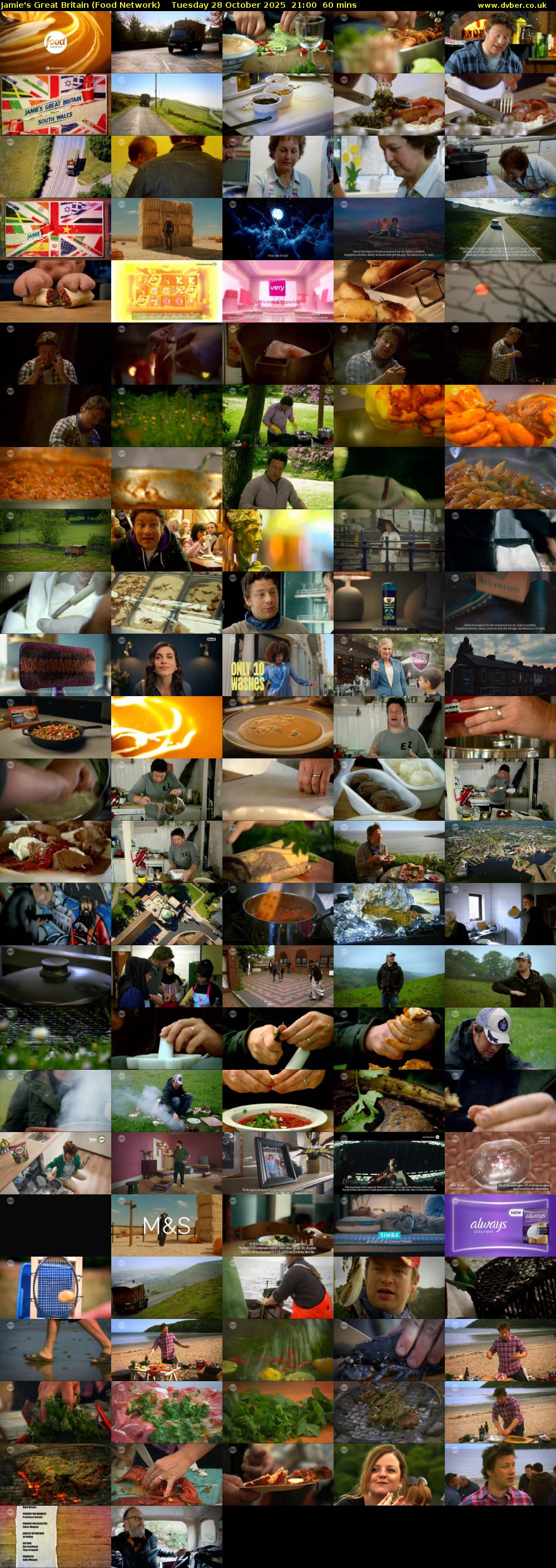 Jamie's Great Britain (Food Network) Tuesday 28 October 2025 21:00 - 22:00