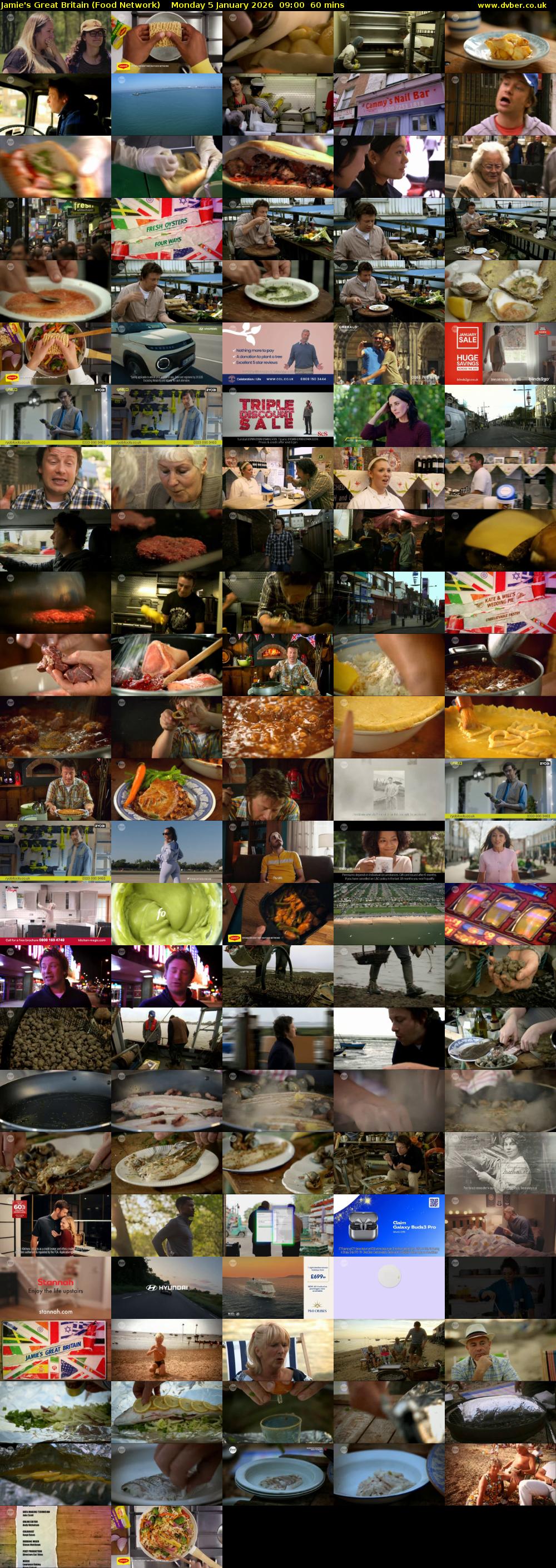 Jamie's Great Britain (Food Network) Monday 5 January 2026 09:00 - 10:00