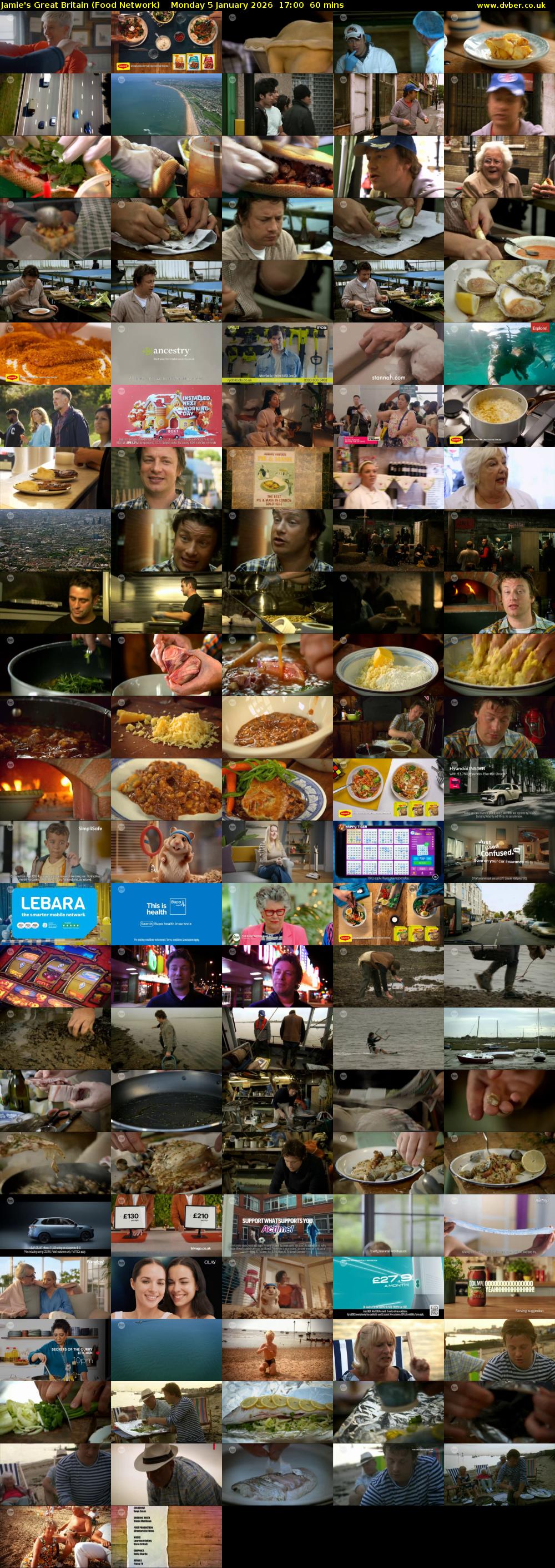 Jamie's Great Britain (Food Network) Monday 5 January 2026 17:00 - 18:00