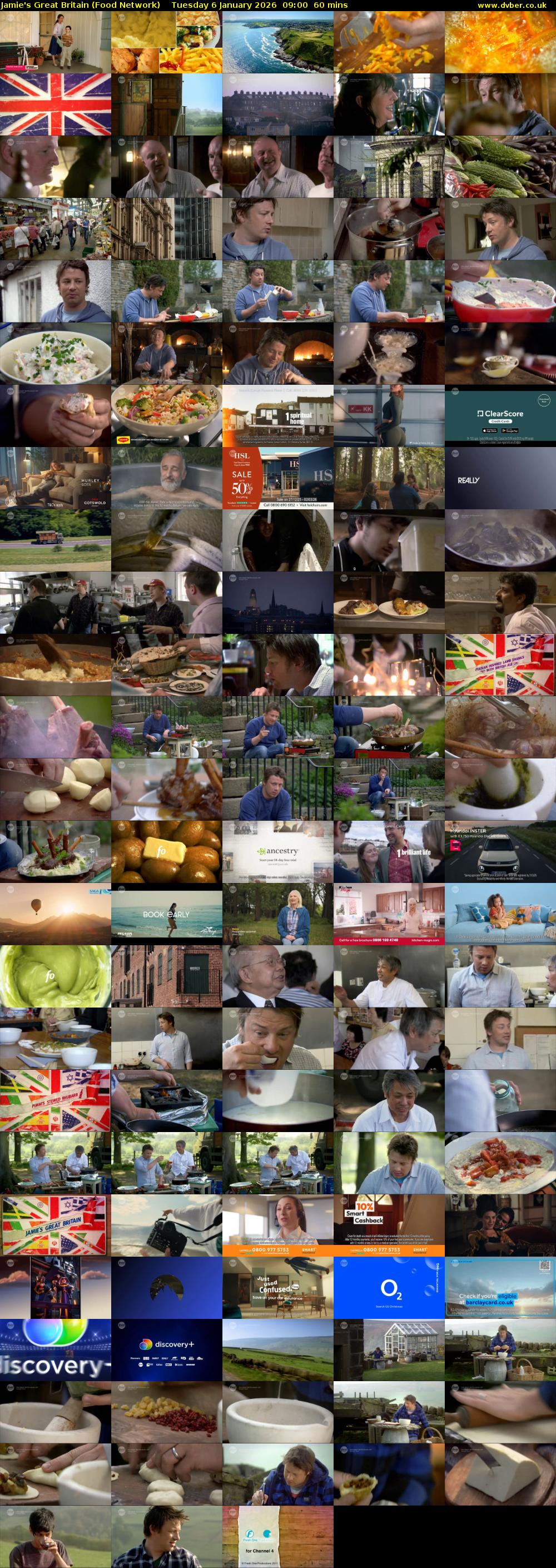 Jamie's Great Britain (Food Network) Tuesday 6 January 2026 09:00 - 10:00