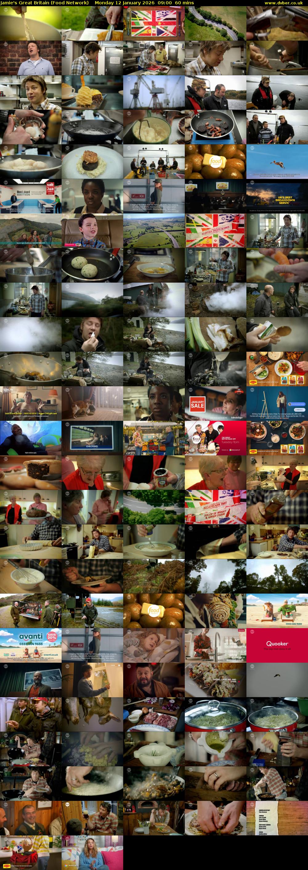 Jamie's Great Britain (Food Network) Monday 12 January 2026 09:00 - 10:00