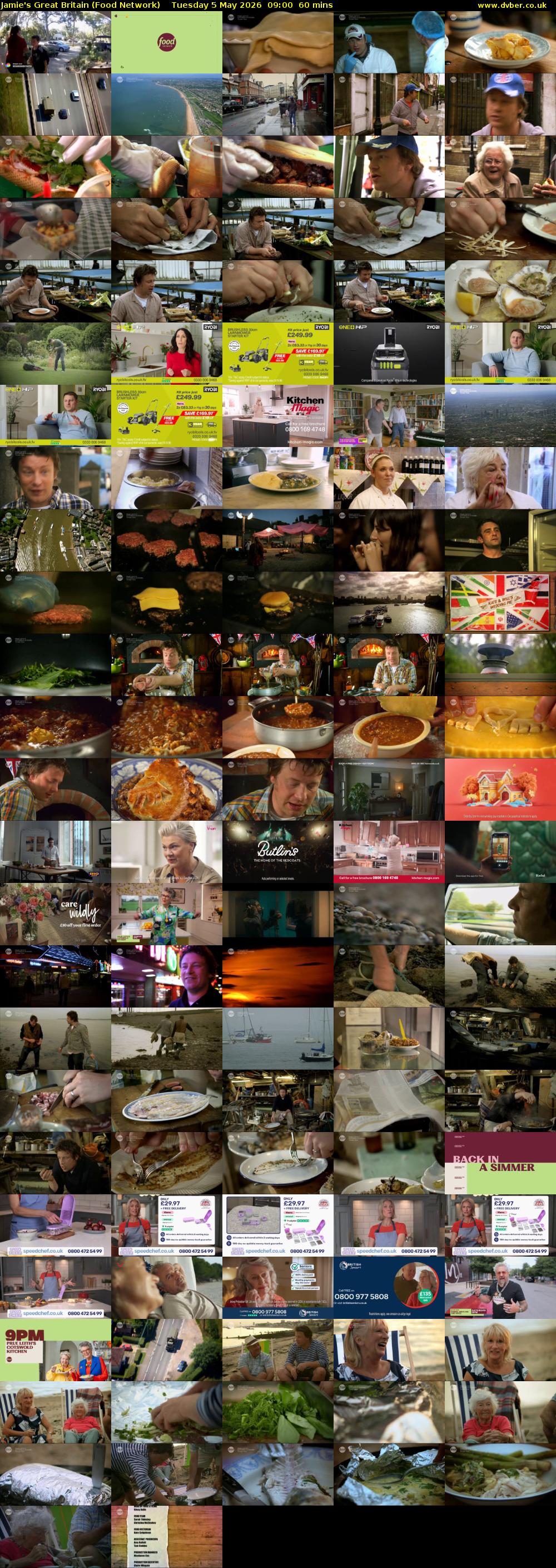 Jamie's Great Britain (Food Network) Tuesday 5 May 2026 09:00 - 10:00