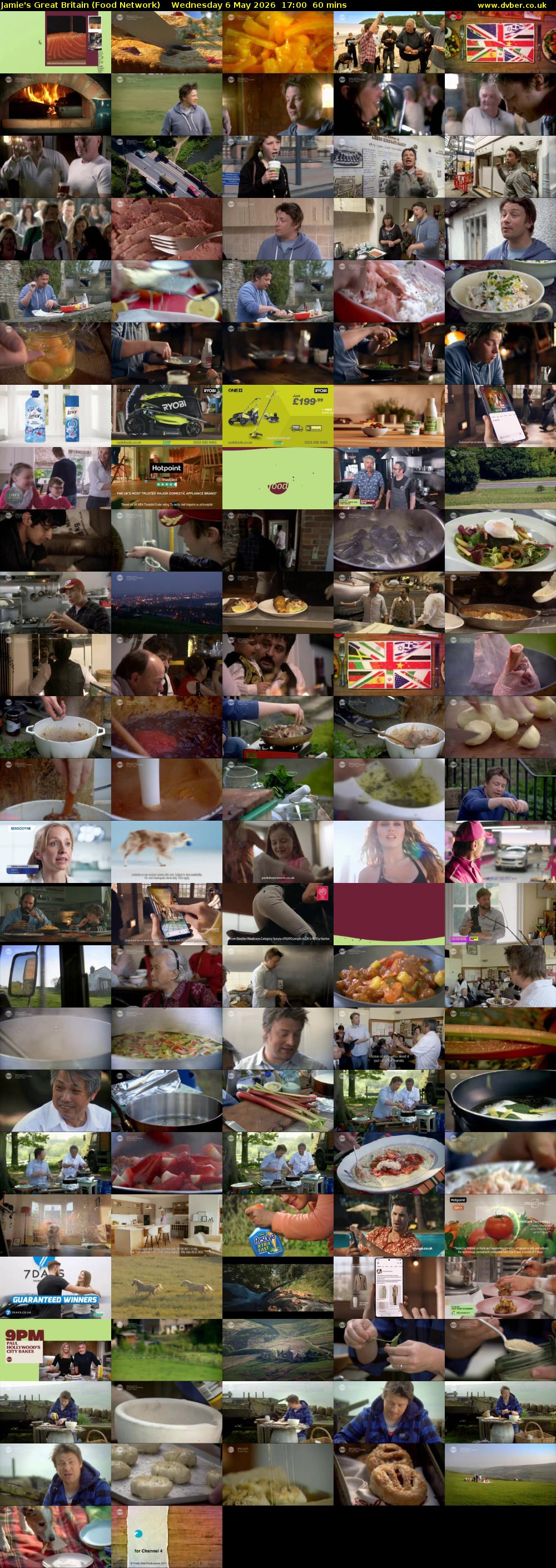 Jamie's Great Britain (Food Network) Wednesday 6 May 2026 17:00 - 18:00