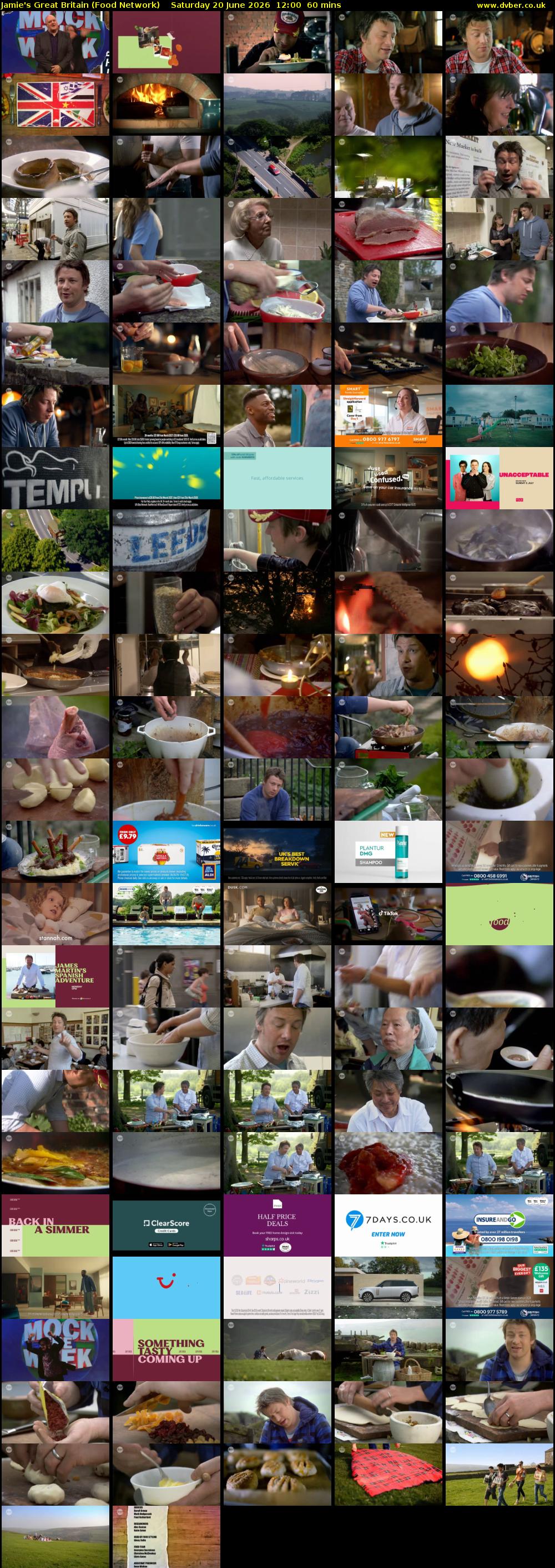 Jamie's Great Britain (Food Network) Saturday 20 June 2026 12:00 - 13:00