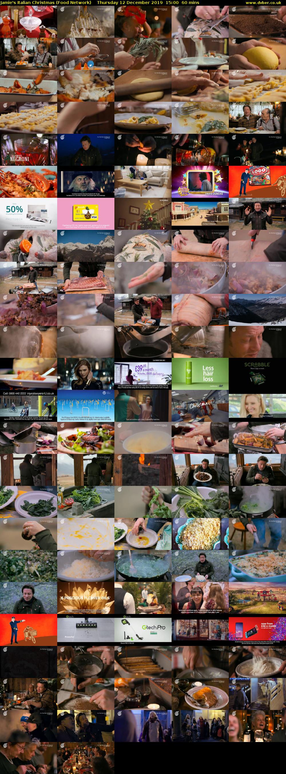 Jamie's Italian Christmas (Food Network) Thursday 12 December 2019 15:00 - 16:00