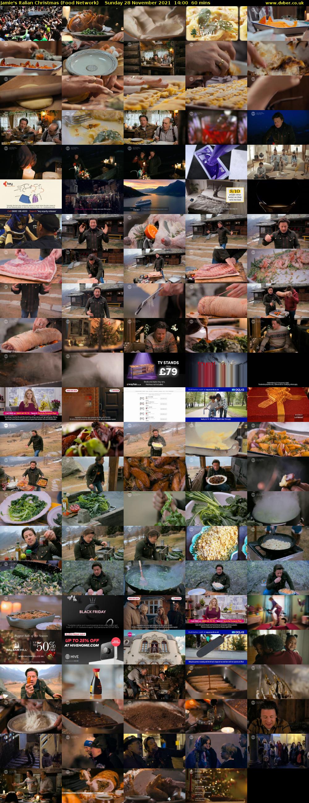 Jamie's Italian Christmas (Food Network) Sunday 28 November 2021 14:00 - 15:00