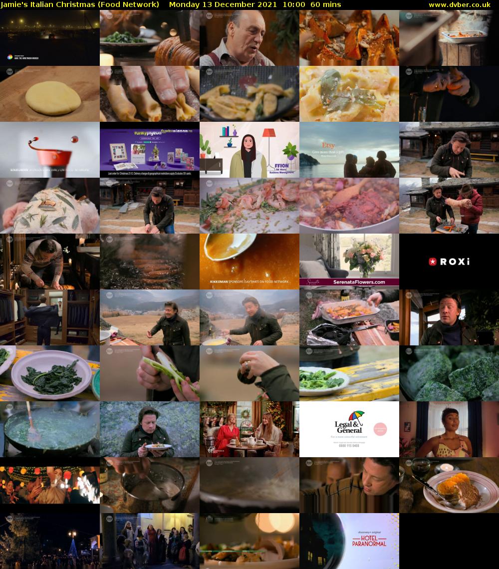 Jamie's Italian Christmas (Food Network) Monday 13 December 2021 10:00 - 11:00