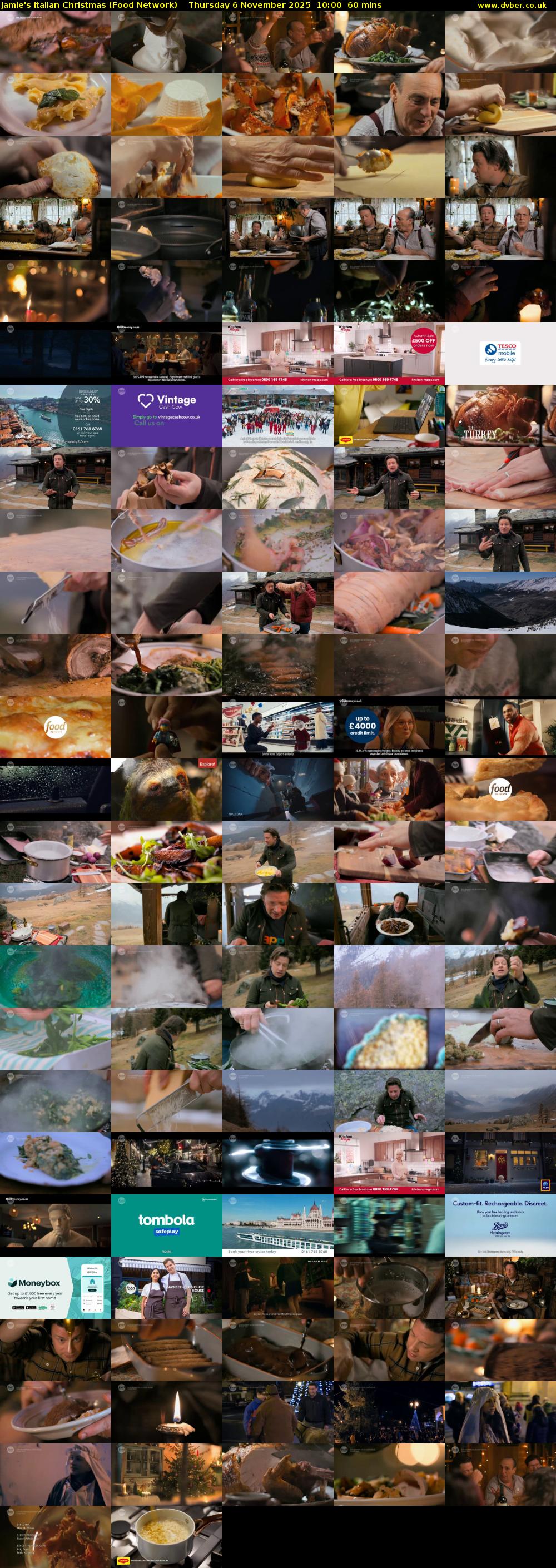 Jamie's Italian Christmas (Food Network) Thursday 6 November 2025 10:00 - 11:00