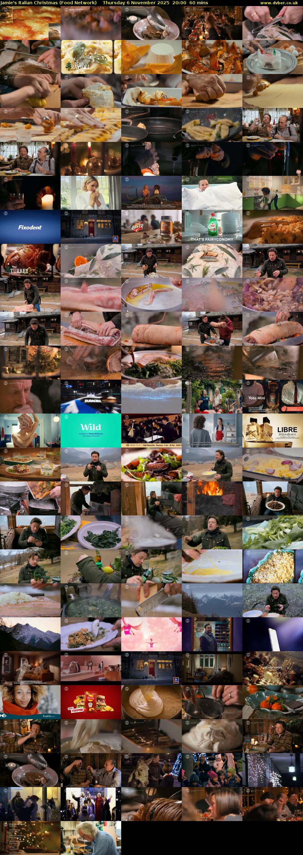 Jamie's Italian Christmas (Food Network) Thursday 6 November 2025 20:00 - 21:00