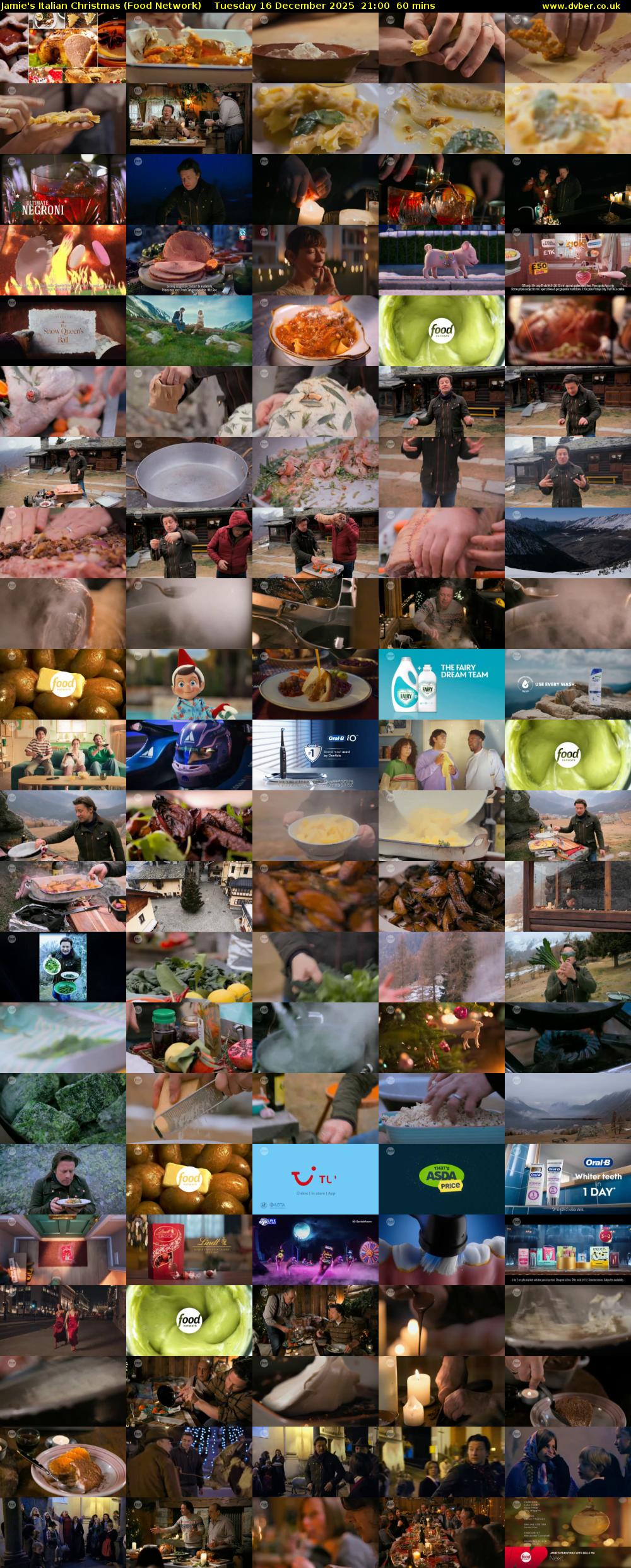 Jamie's Italian Christmas (Food Network) Tuesday 16 December 2025 21:00 - 22:00