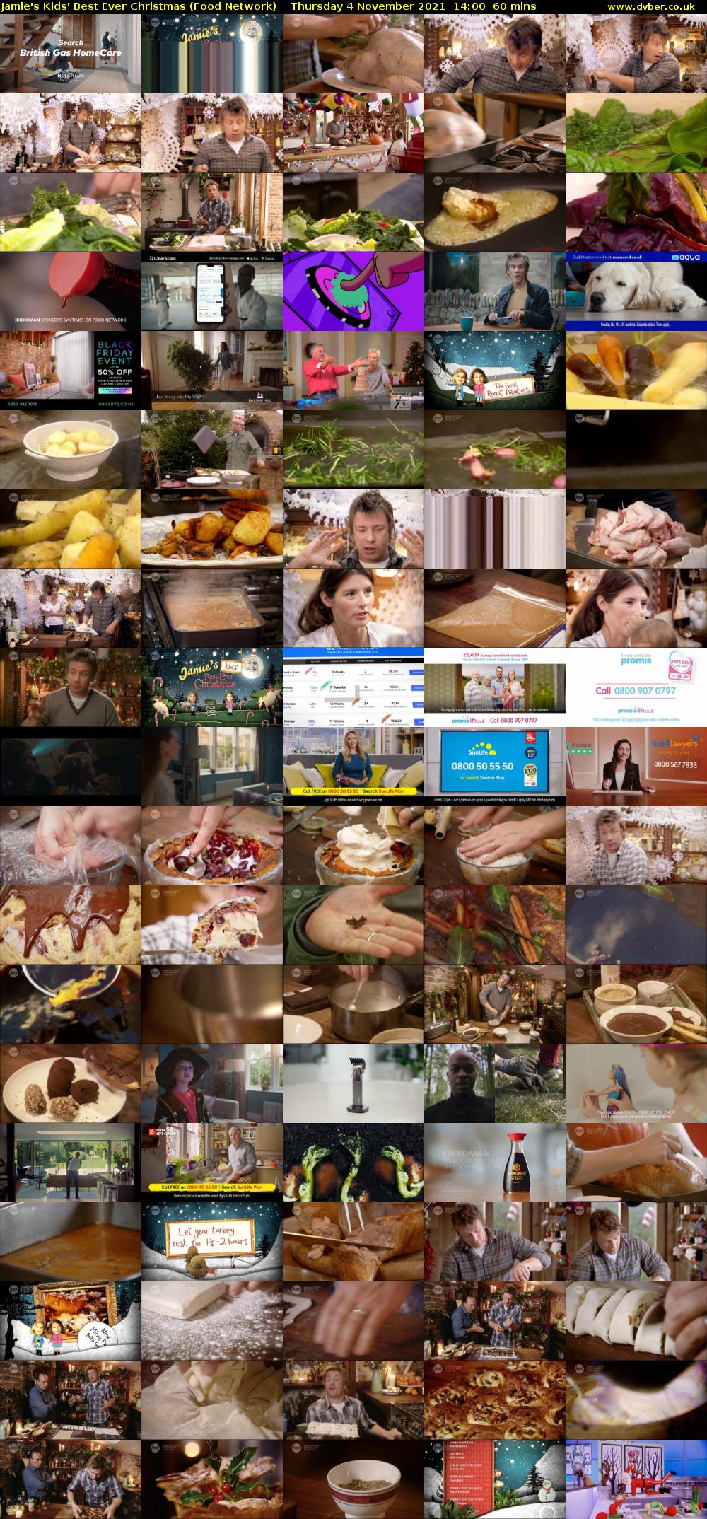 Jamie's Kids' Best Ever Christmas (Food Network) Thursday 4 November 2021 14:00 - 15:00