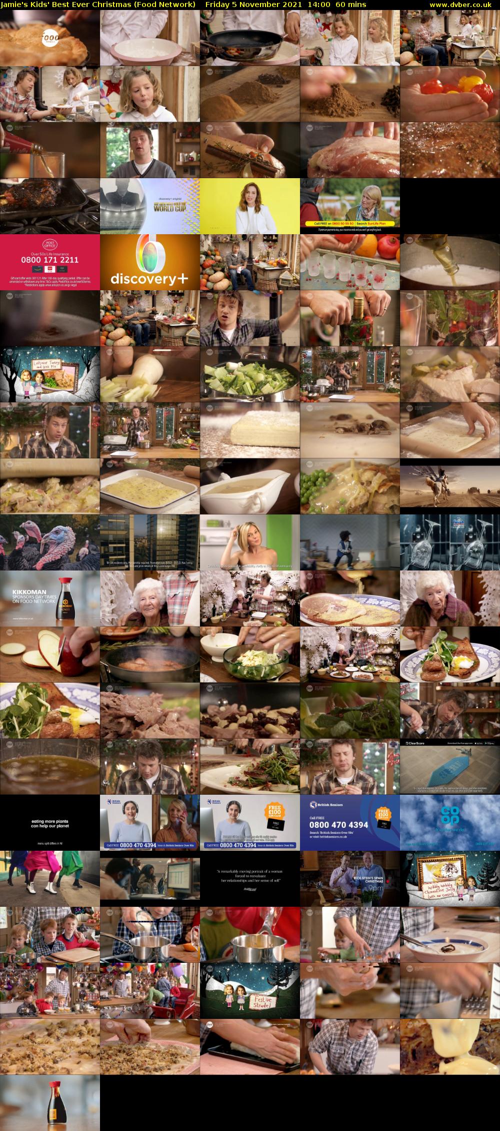 Jamie's Kids' Best Ever Christmas (Food Network) Friday 5 November 2021 14:00 - 15:00