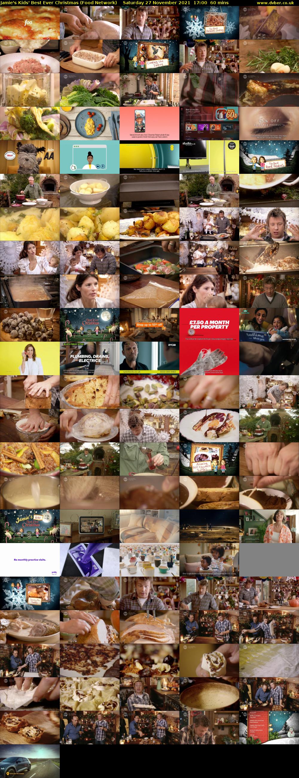 Jamie's Kids' Best Ever Christmas (Food Network) Saturday 27 November 2021 17:00 - 18:00