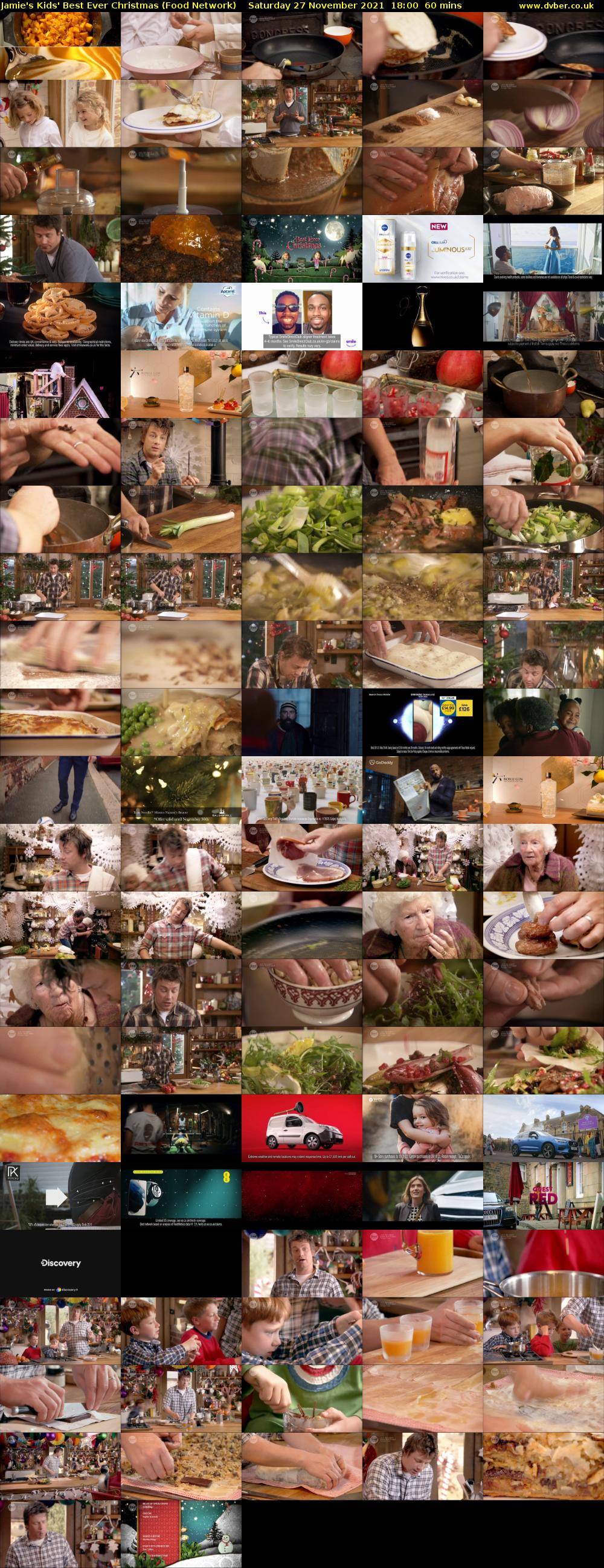 Jamie's Kids' Best Ever Christmas (Food Network) Saturday 27 November 2021 18:00 - 19:00