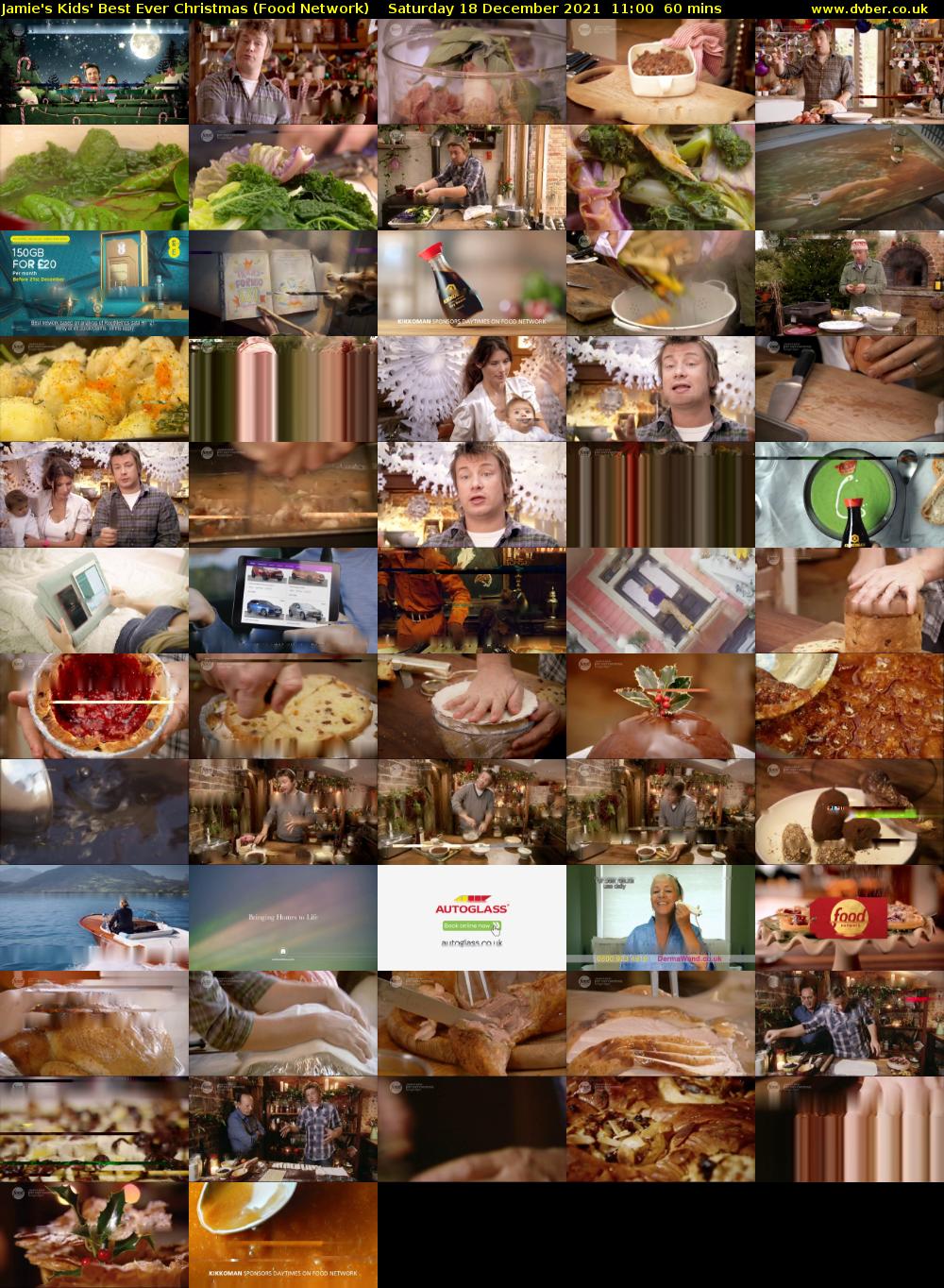 Jamie's Kids' Best Ever Christmas (Food Network) Saturday 18 December 2021 11:00 - 12:00