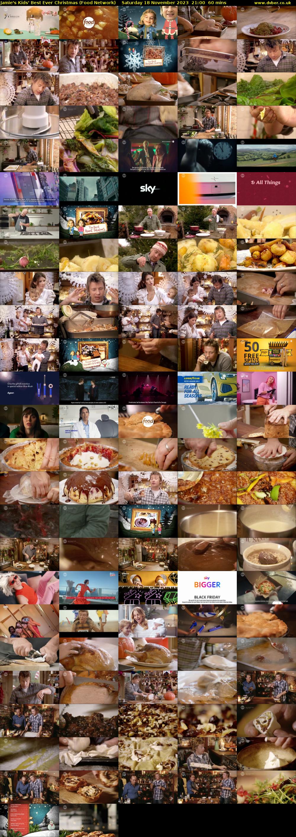 Jamie's Kids' Best Ever Christmas (Food Network) Saturday 18 November 2023 21:00 - 22:00
