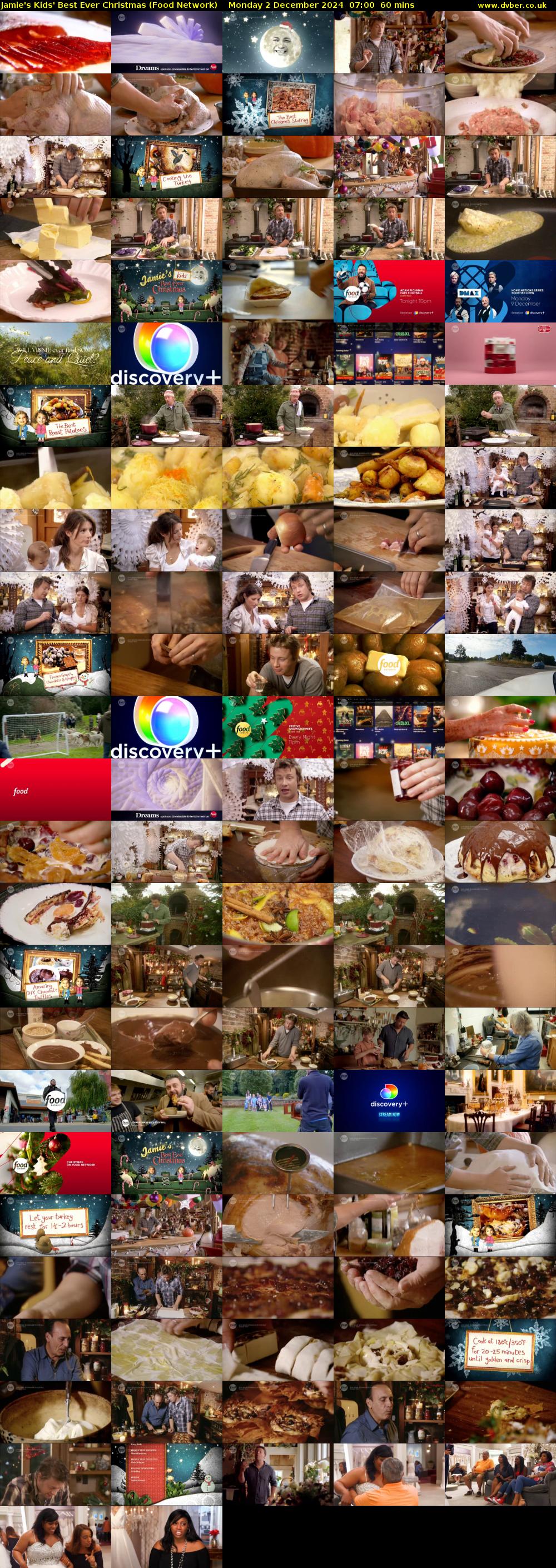 Jamie's Kids' Best Ever Christmas (Food Network) Monday 2 December 2024 07:00 - 08:00