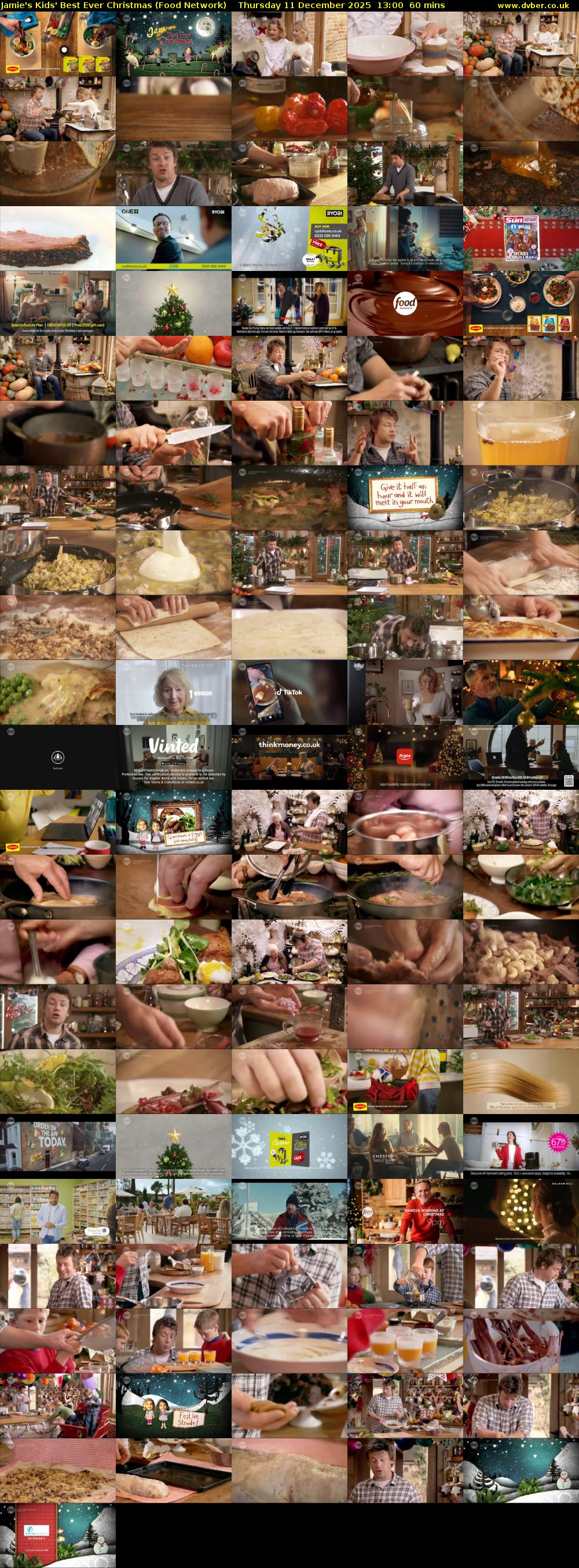 Jamie's Kids' Best Ever Christmas (Food Network) Thursday 11 December 2025 13:00 - 14:00