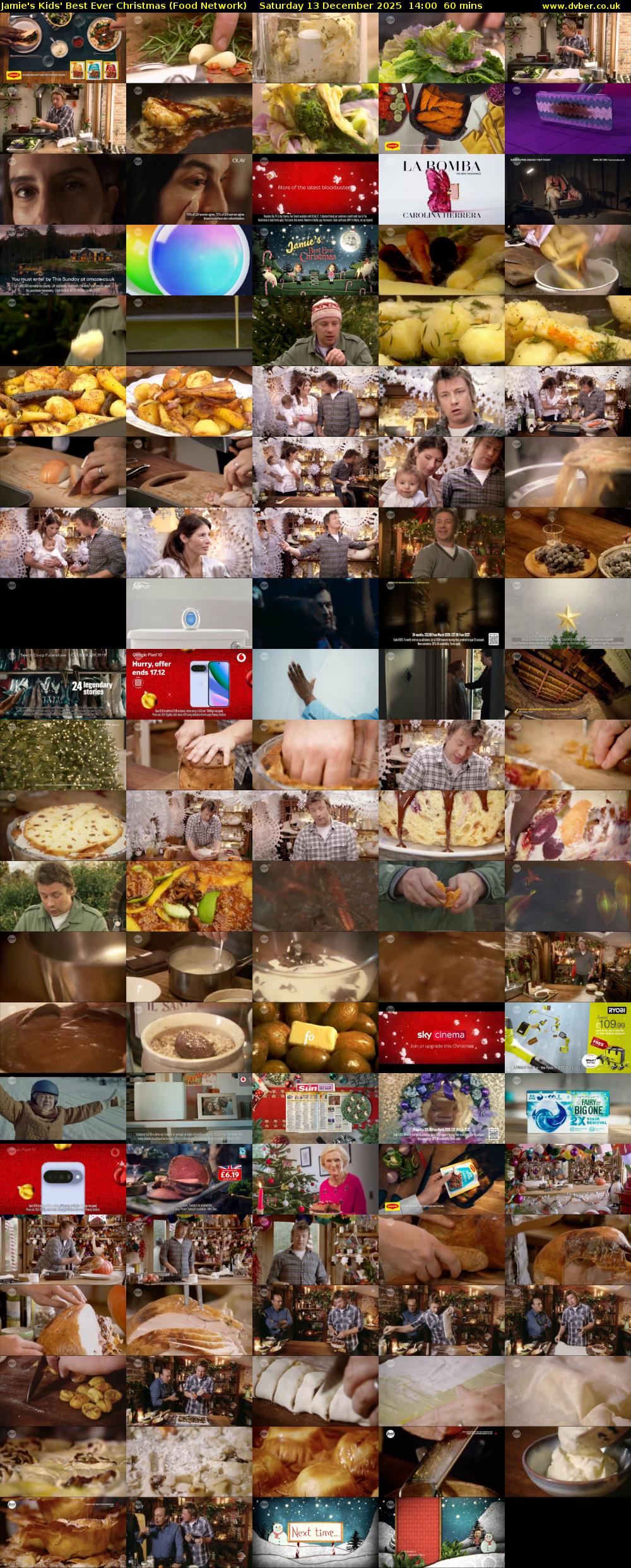 Jamie's Kids' Best Ever Christmas (Food Network) Saturday 13 December 2025 14:00 - 15:00