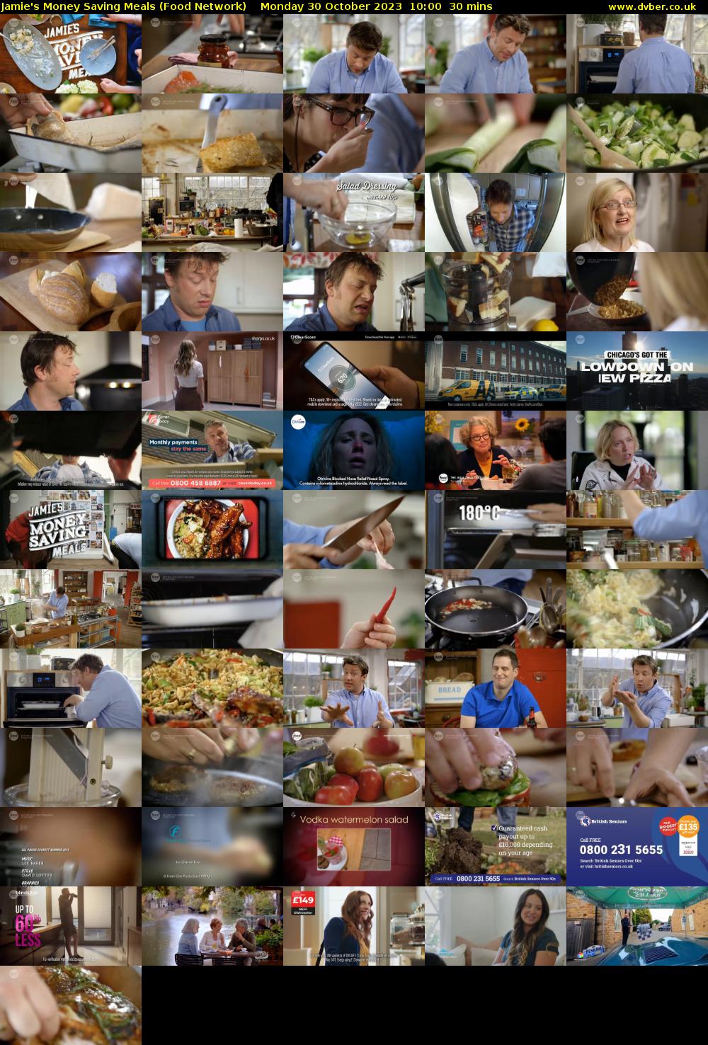 Jamie's Money Saving Meals (Food Network) Monday 30 October 2023 10:00 - 10:30