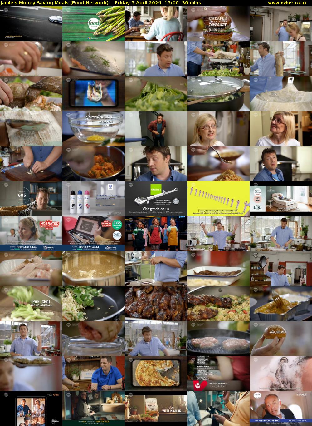 Jamie's Money Saving Meals (Food Network) Friday 5 April 2024 15:00 - 15:30