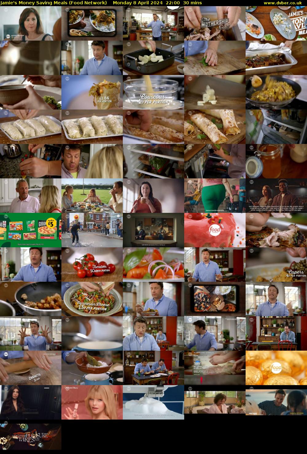 Jamie's Money Saving Meals (Food Network) Monday 8 April 2024 22:00 - 22:30