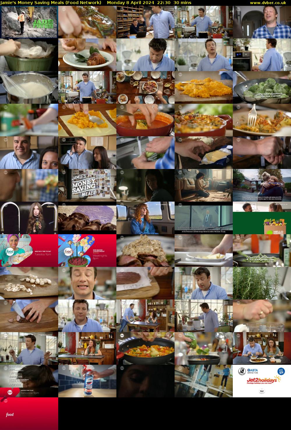 Jamie's Money Saving Meals (Food Network) Monday 8 April 2024 22:30 - 23:00