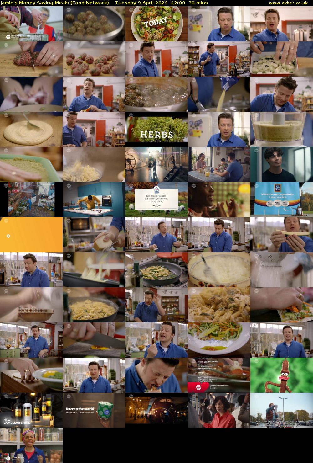 Jamie's Money Saving Meals (Food Network) Tuesday 9 April 2024 22:00 - 22:30