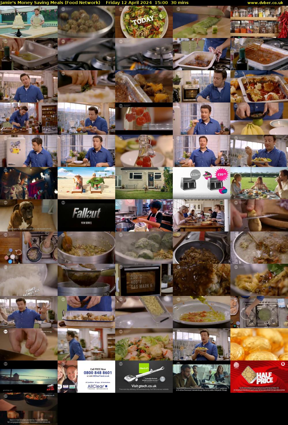 Jamie's Money Saving Meals (Food Network) Friday 12 April 2024 15:00 - 15:30