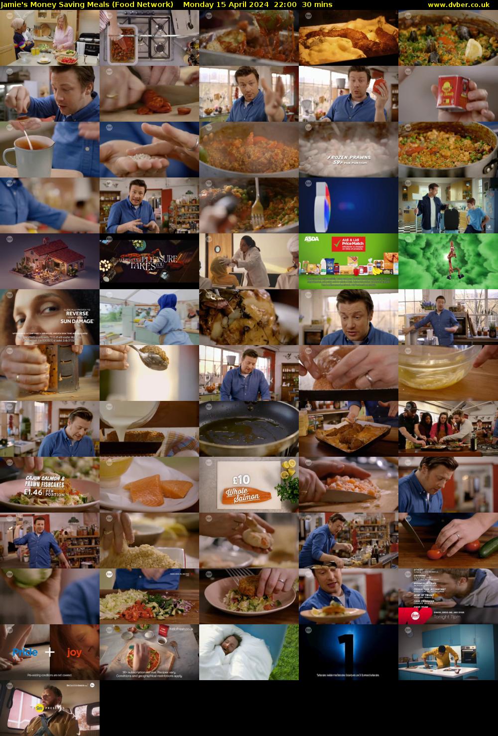 Jamie's Money Saving Meals (Food Network) Monday 15 April 2024 22:00 - 22:30