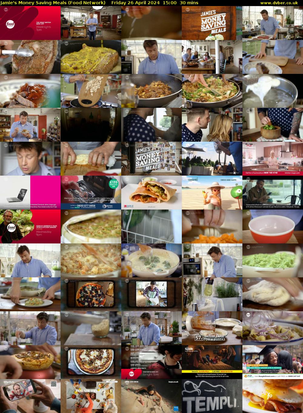 Jamie's Money Saving Meals (Food Network) Friday 26 April 2024 15:00 - 15:30