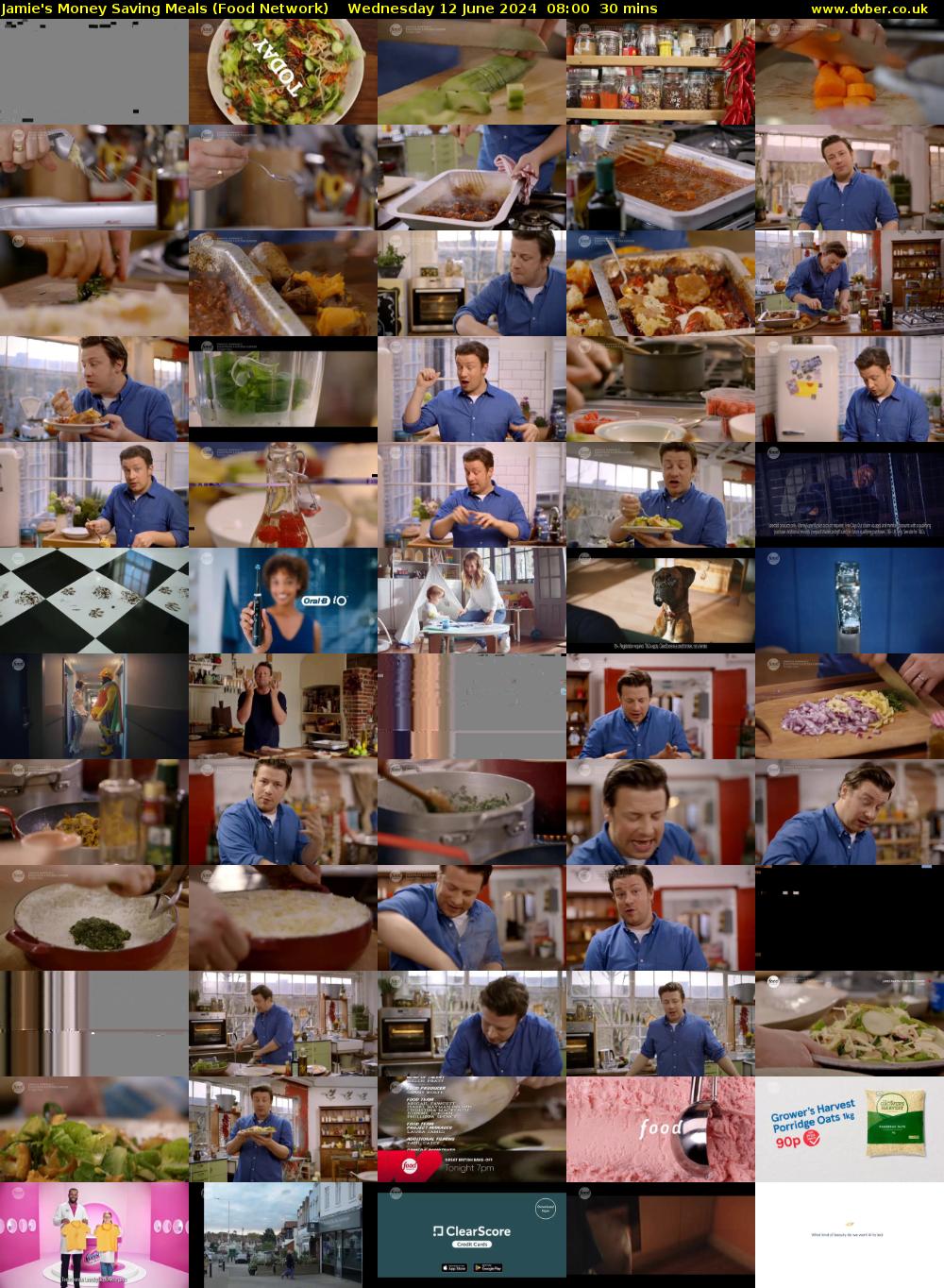 Jamie's Money Saving Meals (Food Network) Wednesday 12 June 2024 08:00 - 08:30