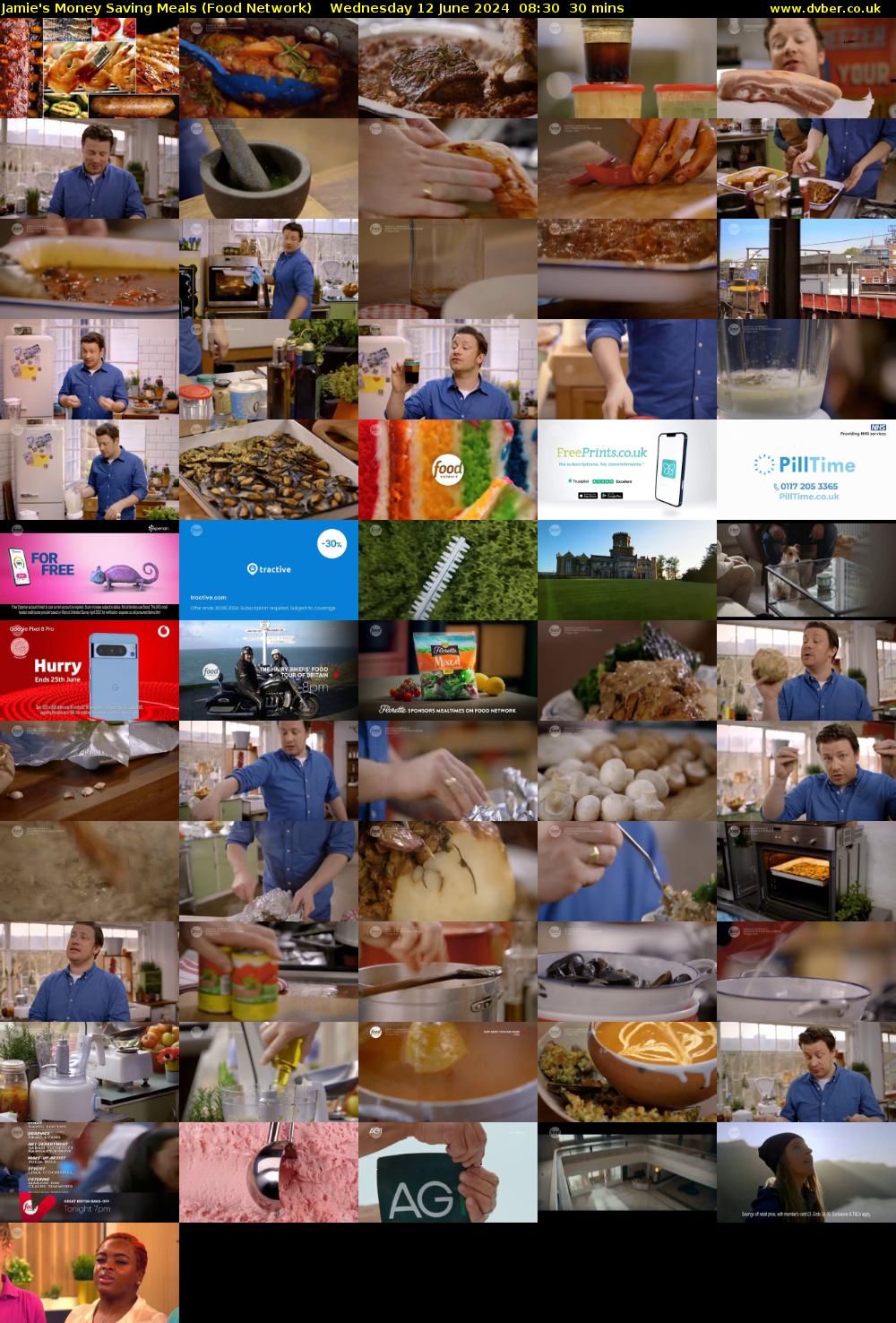 Jamie's Money Saving Meals (Food Network) Wednesday 12 June 2024 08:30 - 09:00