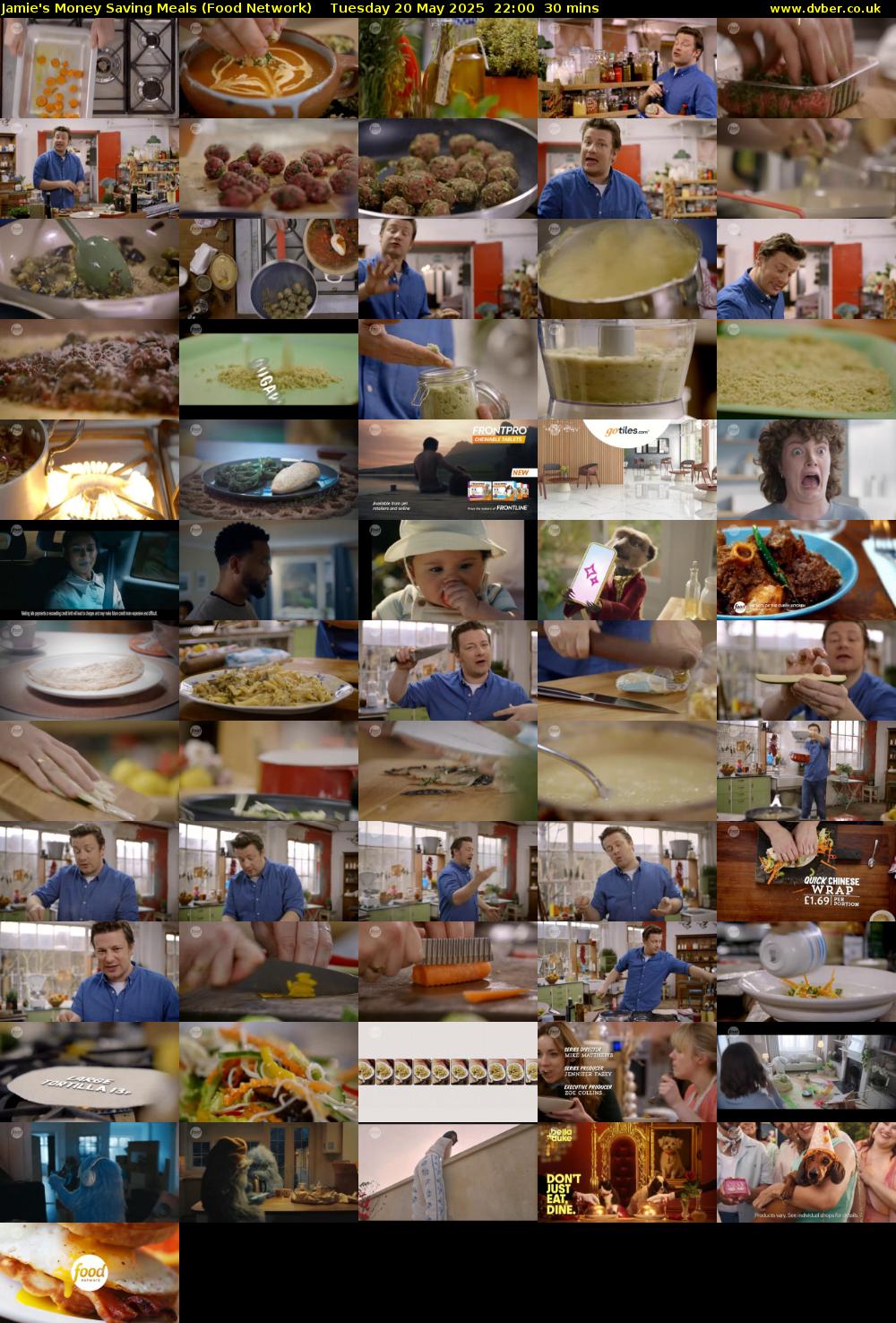 Jamie's Money Saving Meals (Food Network) Tuesday 20 May 2025 22:00 - 22:30