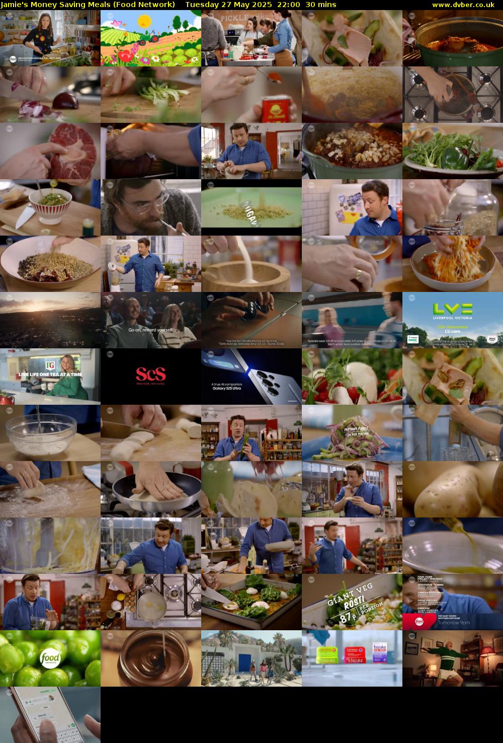 Jamie's Money Saving Meals (Food Network) Tuesday 27 May 2025 22:00 - 22:30