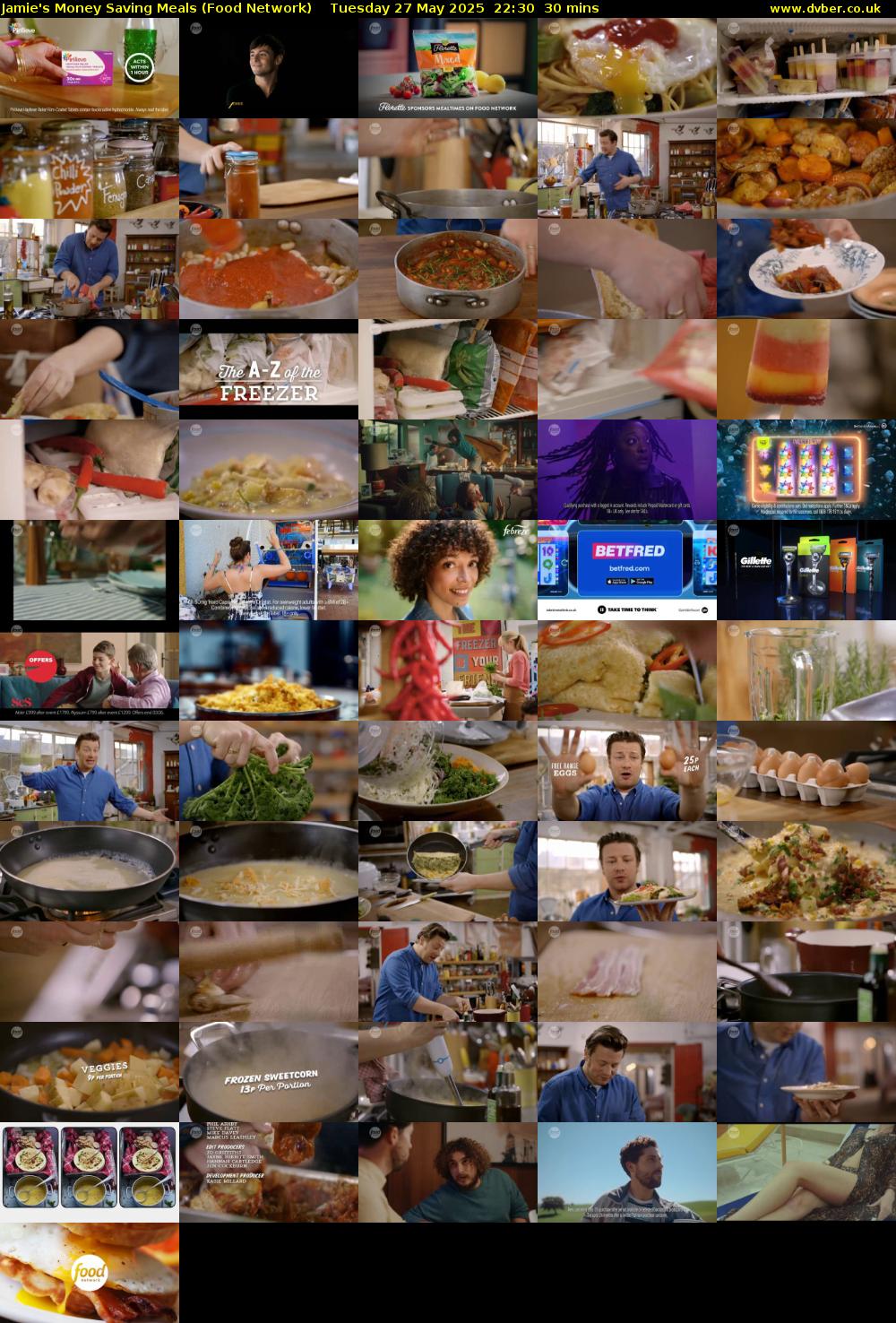 Jamie's Money Saving Meals (Food Network) Tuesday 27 May 2025 22:30 - 23:00