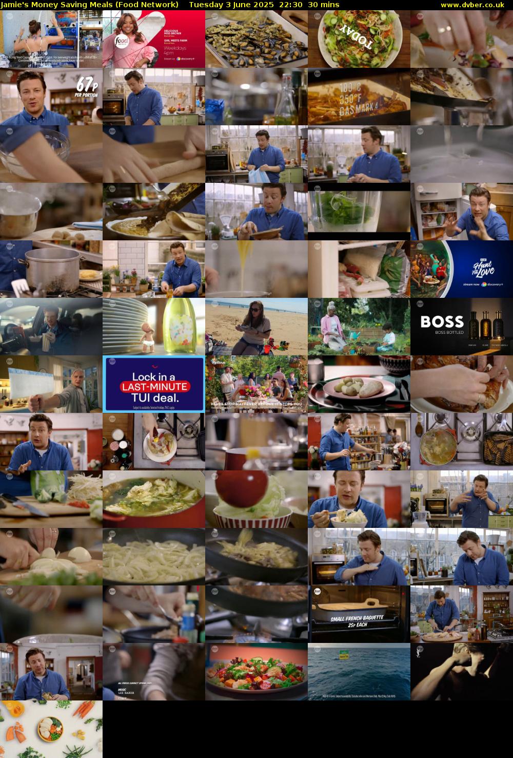 Jamie's Money Saving Meals (Food Network) Tuesday 3 June 2025 22:30 - 23:00